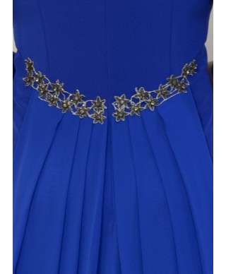 VESTIDO LISBOA  LARGO AZUL KLEIN   ESTHEFAN