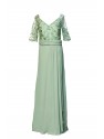 VESTIDO PORTUGAL LARGO VERDE   ANGELA ARIZA