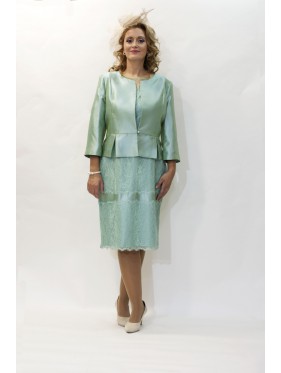 CONJUNTO CHAQUETA Y VESTIDO MIDI CORTO   ZEILAN