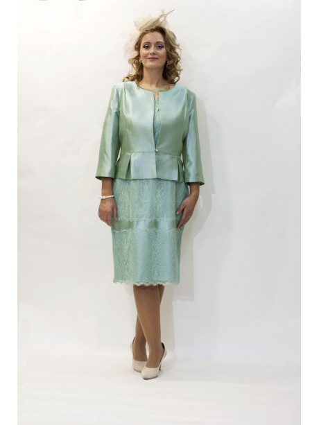 CONJUNTO CHAQUETA Y VESTIDO MIDI CORTO   ZEILAN