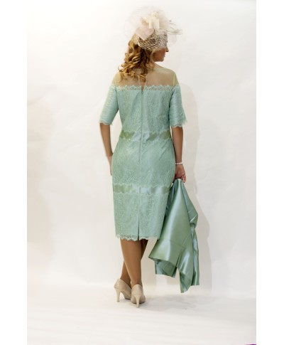 CONJUNTO CHAQUETA Y VESTIDO MIDI CORTO   ZEILAN