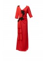 VESTIDO GALA LARGO ROJO  RAFFAELO
