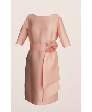 VESTIDO SAMANTA MIDI ROSA 