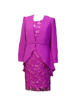CONJUNTO DE VESTIDO Y CHAQUETA  MIDI    NATIVIDAD JIMENEZ