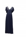 VESTIDO KLHOE  LARGO AZUL MARINO  CULTURA EUROPEA