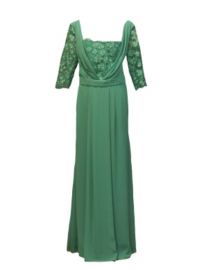 VESTIDO AJLA LARGO VERDE    ESSERES
