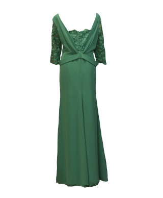 VESTIDO AJLA LARGO VERDE    ESSERES