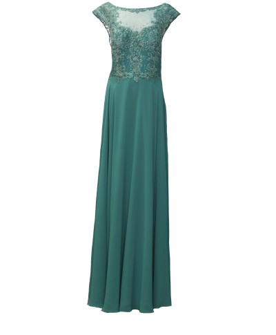 VESTIDO CARYS LARGO VERDE X&M