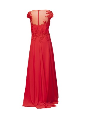 VESTIDO INGRID LARGO ROJO  X&M