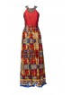 VESTIDO VALENTINA  LARGO ROJO NURIBEL