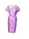 VESTIDO CON CHAQUETA  CORTO MALVA  NATIVIDAD JIMENEZ