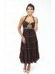 VESTIDODE FIESTA  MIDI KIM  MARRON  RENE DERHY 