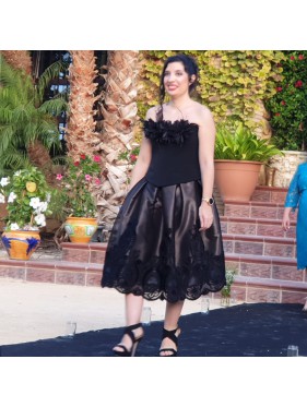 VESTIDO CHELO CORTO MARRON    VICKY MARTIN BERROCAL