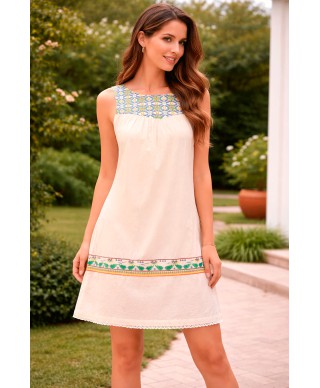 VESTIDO MANBO   BLANCO CORTO   CAPICUA