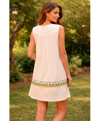 VESTIDO MANBO   BLANCO CORTO   CAPICUA