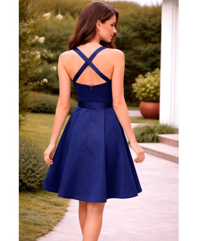 VESTIDO CRIS CORTO AZUL MARINO     CABOTINE