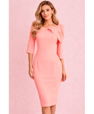 VESTIDODE FIESTA  CELIA  MIDI ROSA  ROLE MOLE