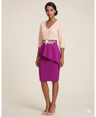 VESTIDO DE FIESTA  VICTORIA  MIDI DE INVITADA   ROLE MOLE