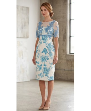 VESTIDO DE FIESTA ROXANA  CORTO  ESTAMPADO DE INVITADA CABOTINE