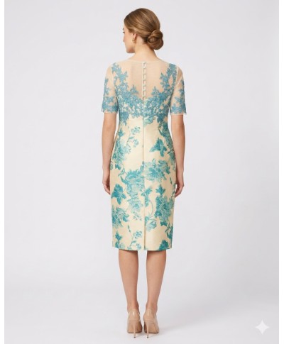 VESTIDO DE FIESTA ROXANA  CORTO  ESTAMPADO DE INVITADA CABOTINE