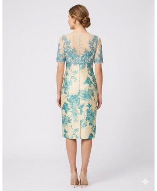 VESTIDO DE FIESTA ROXANA  CORTO  ESTAMPADO DE INVITADA CABOTINE