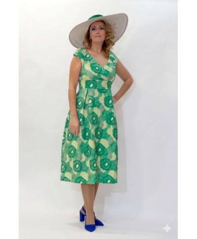 VESTIDO ESHA  MIDI ESTAMPADO   CABOTINE