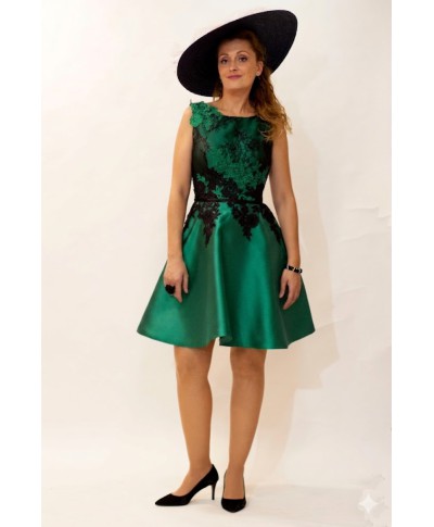 VESTIDO DE FIESTA CORTO  LILIANA   VERDE  DE INVITADA      X&M