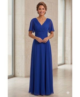 VESTIDO DE FIESTA  GLORIA LARGO  AZUL KLEIN O VERDE AGUA DE INVITADA CABOTINE