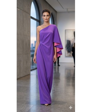 VESTIDO ZENDAYA  LARGO LILA   DIVARO