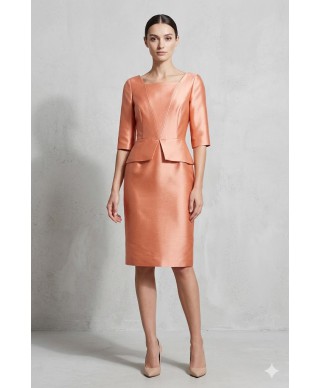 VESTIDO DE FIESTA    TAINA  CORTO CORAL DE MADRINA   MOURIÑO