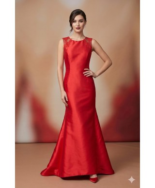 VESTIDO DE FIESTA LARGO  ELIANE DE INVITADA    ROJO  X&M