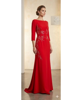 VESTIDO DE MADRINA DE FIESTA  LARGO  ELLA ROJO O AZUL   X&M