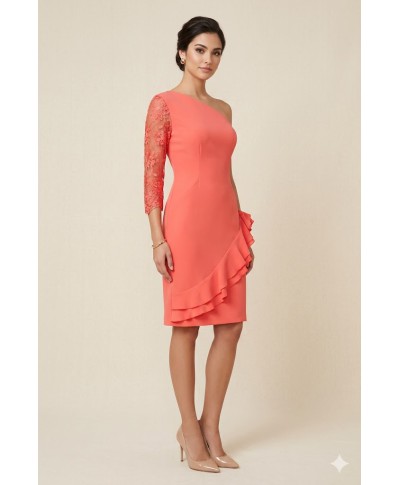 VESTIDO MONICA  CORTO  CORAL  ESPERANZA