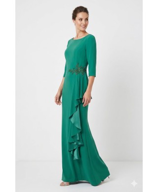 VESTIDO DE FIESTA  LARGO MANUELA  VERDE  DE MADRINA  RAFFAELO