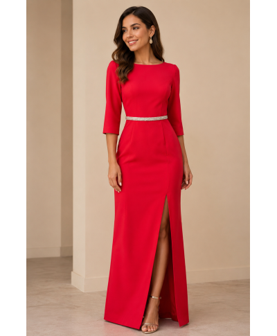 VESTIDO DE FIESTA PAOLA   LARGO FUCSIA DE INVITADA CAPICUA